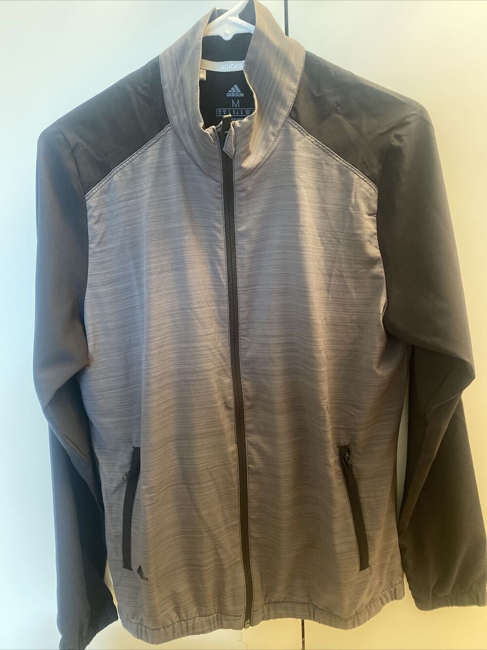 Adidas Gray Windbreaker Size Medium